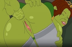 Fiona follada por el culo en este vídeo hentai de Shrek